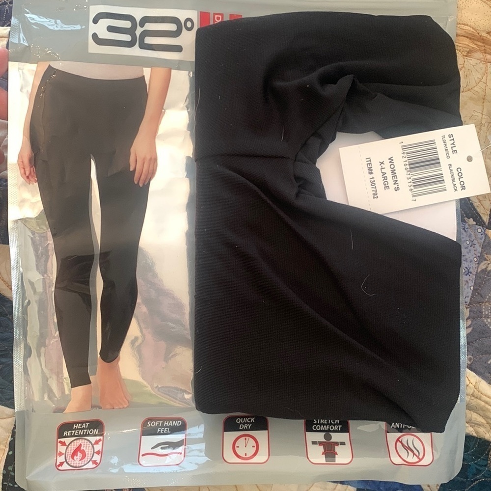Nwt! 32 degrees womens leggings Black XL